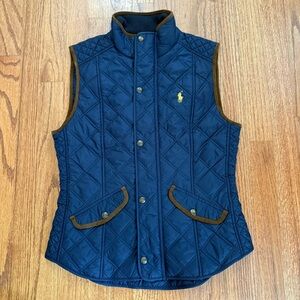 Polo Ralph Lauren Diamond-Quilted Navy Vest size S